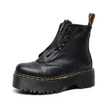 Leather boots with a big sole for ladies - Marra 1