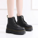 Leather boots with a big sole for ladies - Marra 2
