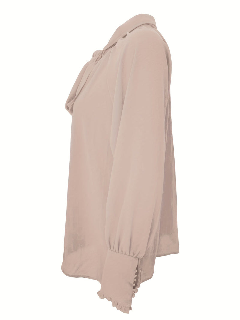 Luna – Chic Tie-Neck Women's Blouse