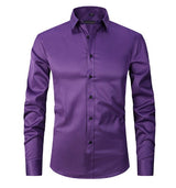 Erik - Casual Men's Stretch Shirt