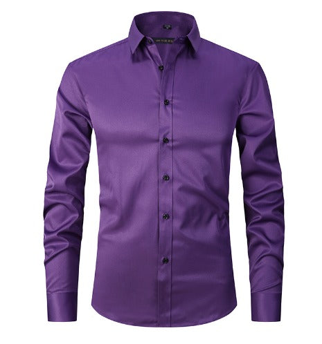 Erik - Casual Men's Stretch Shirt