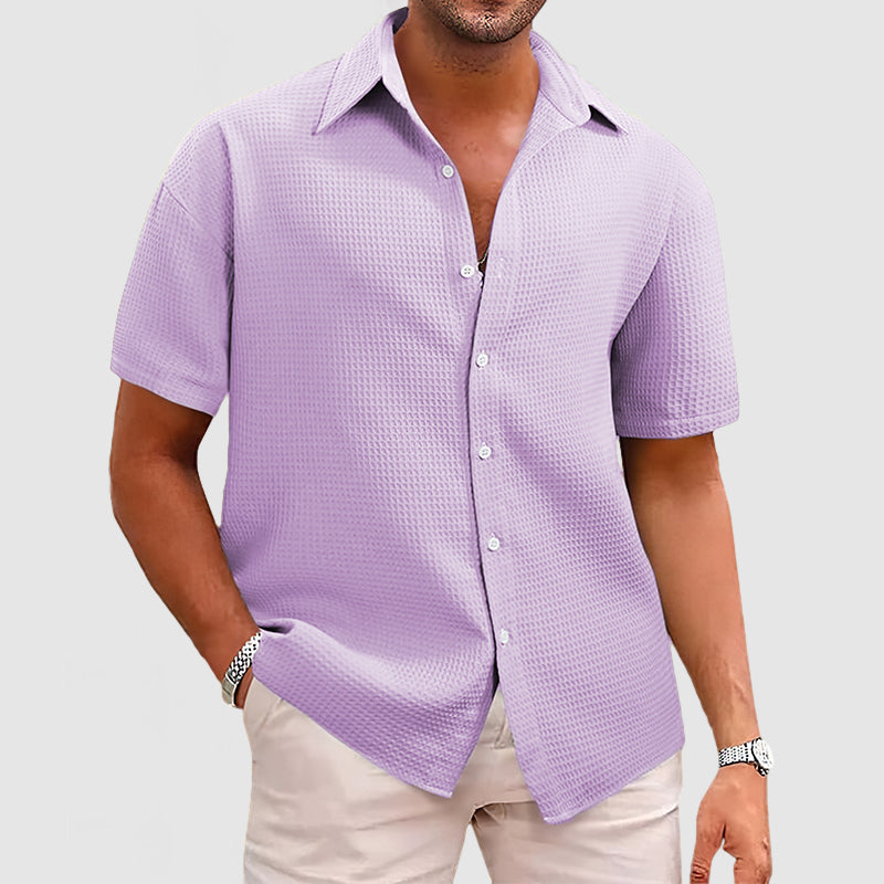 Marcel – Casual Men's Waffle Knit Shirt