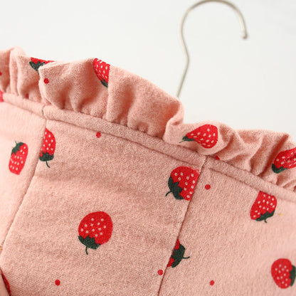 StrawberrySnuggle - Adorable Strawberry Quilted Baby Jacket/Coat