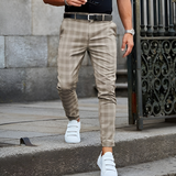 Nolan – Slim Fit Men's Checked Trousers