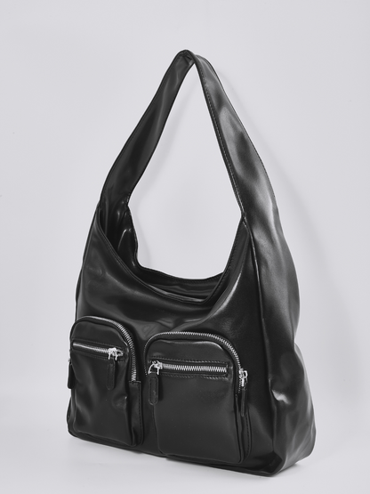 Vera – Vegan Leather Shoulder Bag with Dual Pockets