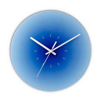 SunGlow - Glass Sunset Design Wall Clock