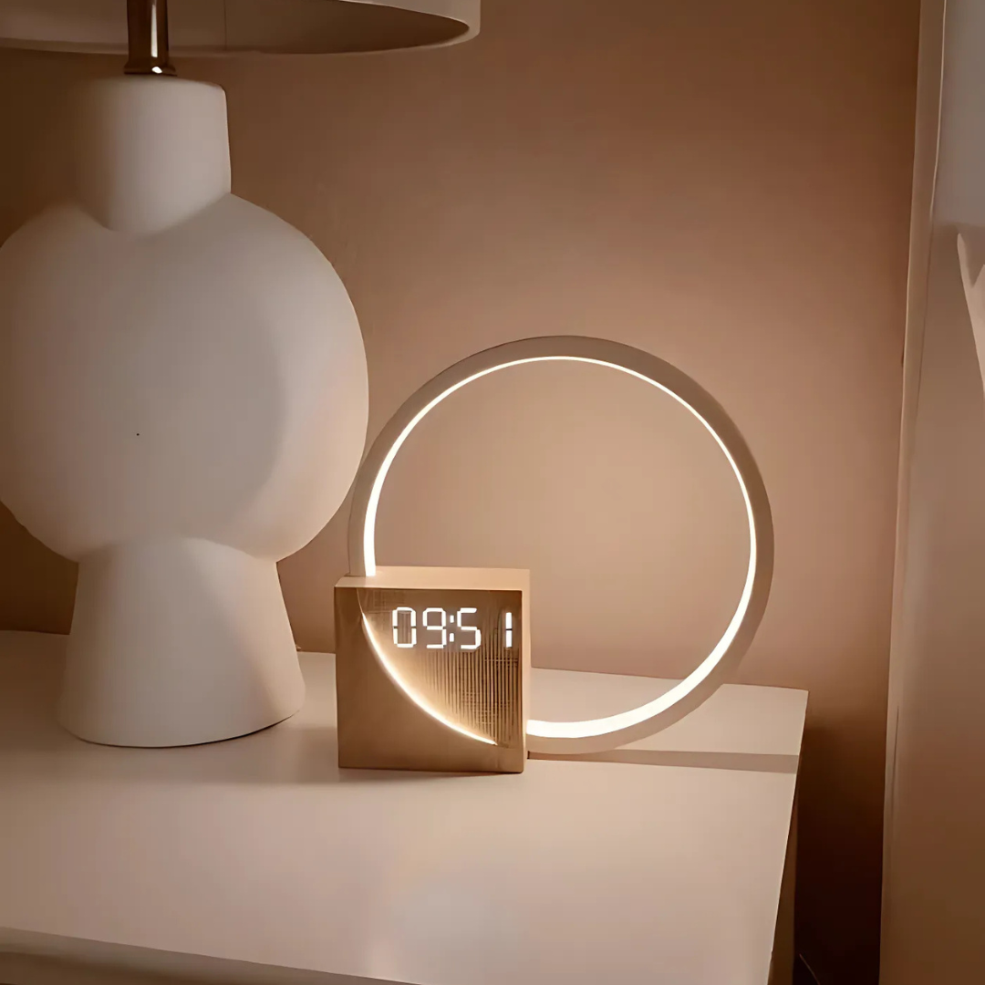 Multifunctional LED Table Lamp with USB Charger & Wake-Up Light for Bedroom-2