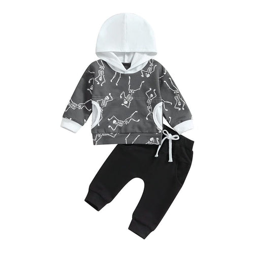 BOO-BABY - Skeleton Hooded Baby Set