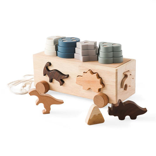 NurtureNest – Wooden Baby Learning Blocks