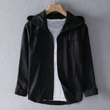 Liano – Casual Men’s Linen Shirt Hoodie