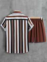 Sierra - Women's Striped Loungewear Set, Breathable Two-Piece Summer Outfit-3