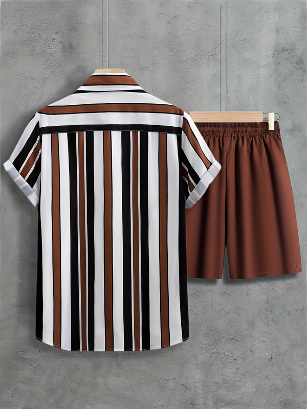 Sierra - Women's Striped Loungewear Set, Breathable Two-Piece Summer Outfit-3