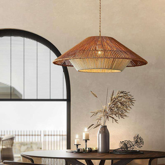 Lumiéra - Japandi Wicker Pendant Light