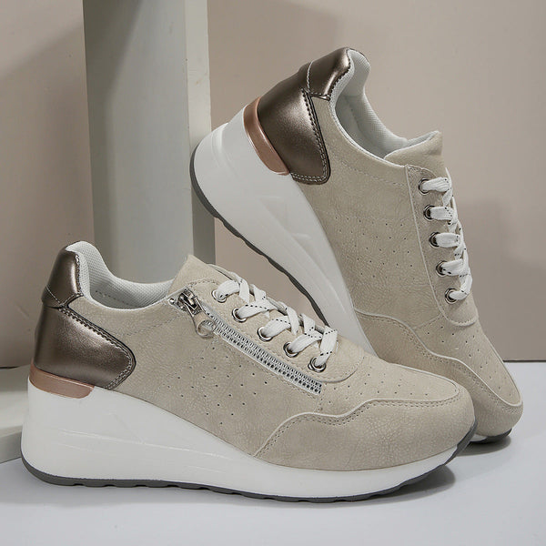 Ladies sports shoes with thick sole and comfortable design 1
