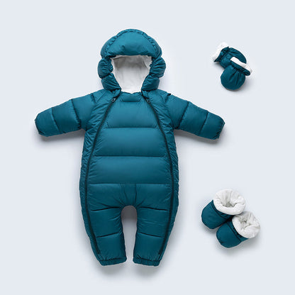 SNUGGLESUIT – Cozy Baby Down Jacket Jumpsuit