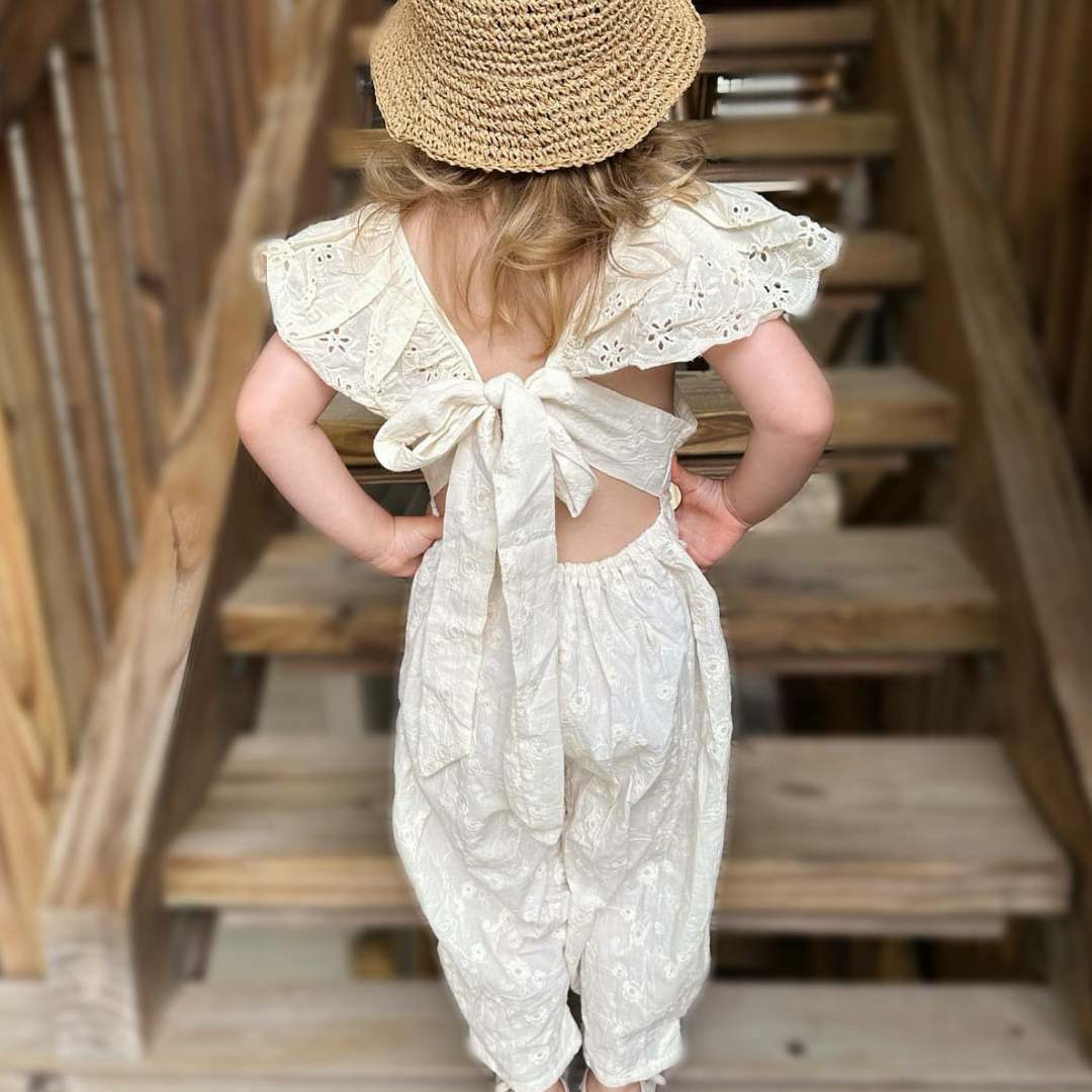 LUNA - Vintage Floral Baby Girl/Toddler Romper