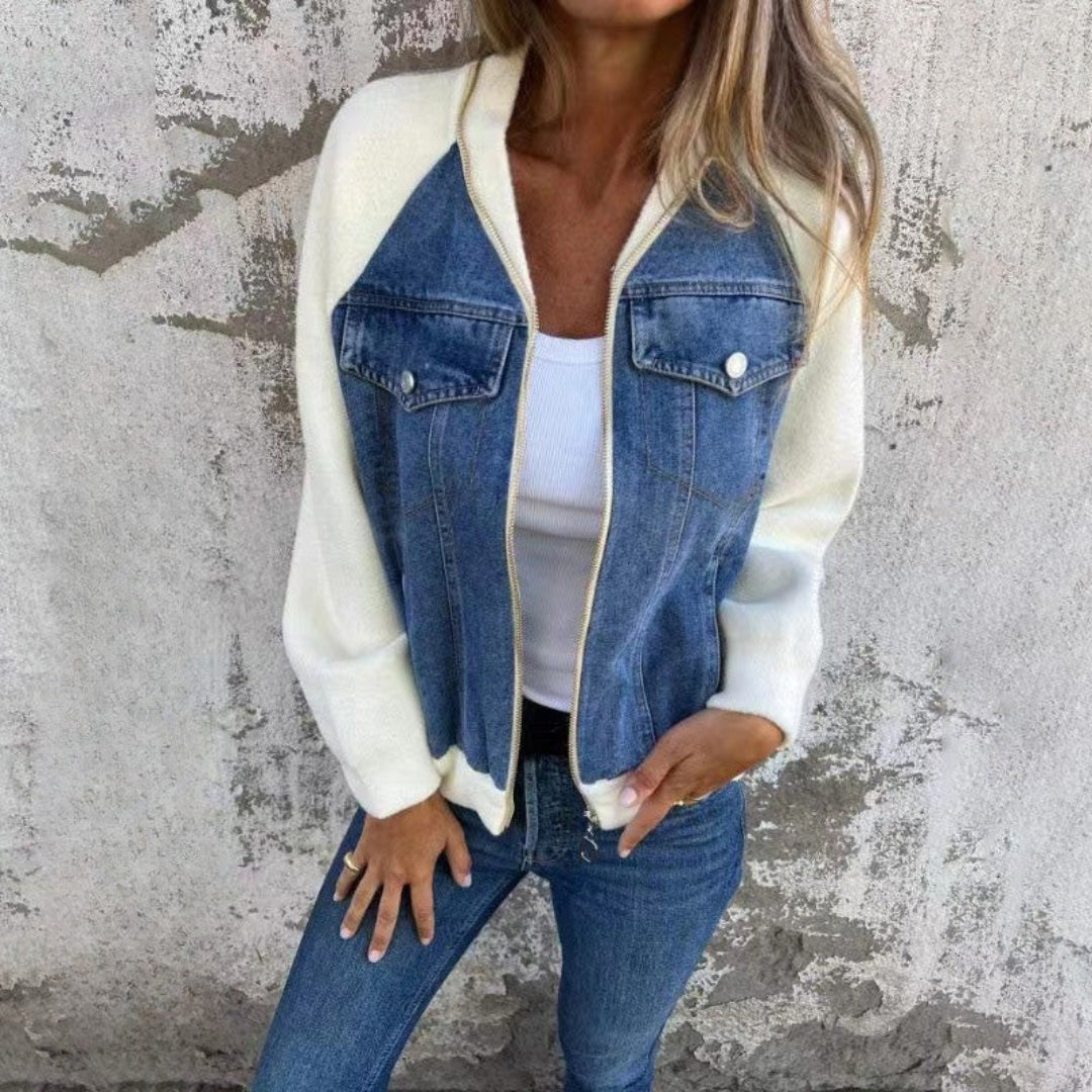 Vada –  Women's Denim Splice Jacket