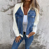 Vada –  Women's Denim Splice Jacket