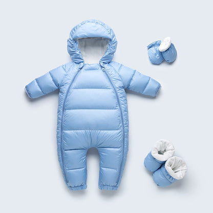 SNUGGLESUIT – Cozy Baby Down Jacket Jumpsuit