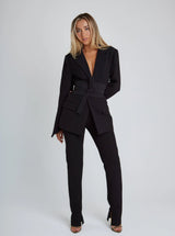 Elara – Women's Belted Blazer