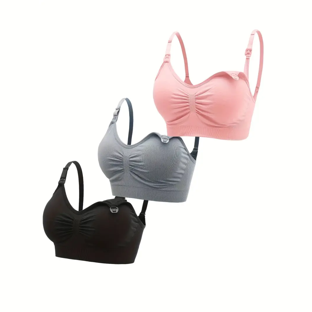 Flora Comfort - Stylish Nursing Bra Set of 3