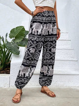 Boho Elephant Women's Harem Trouser