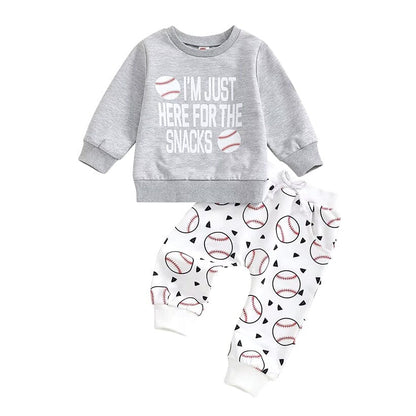 BAMBOO BABY - Baseball-Inspired Long Sleeve Baby Set