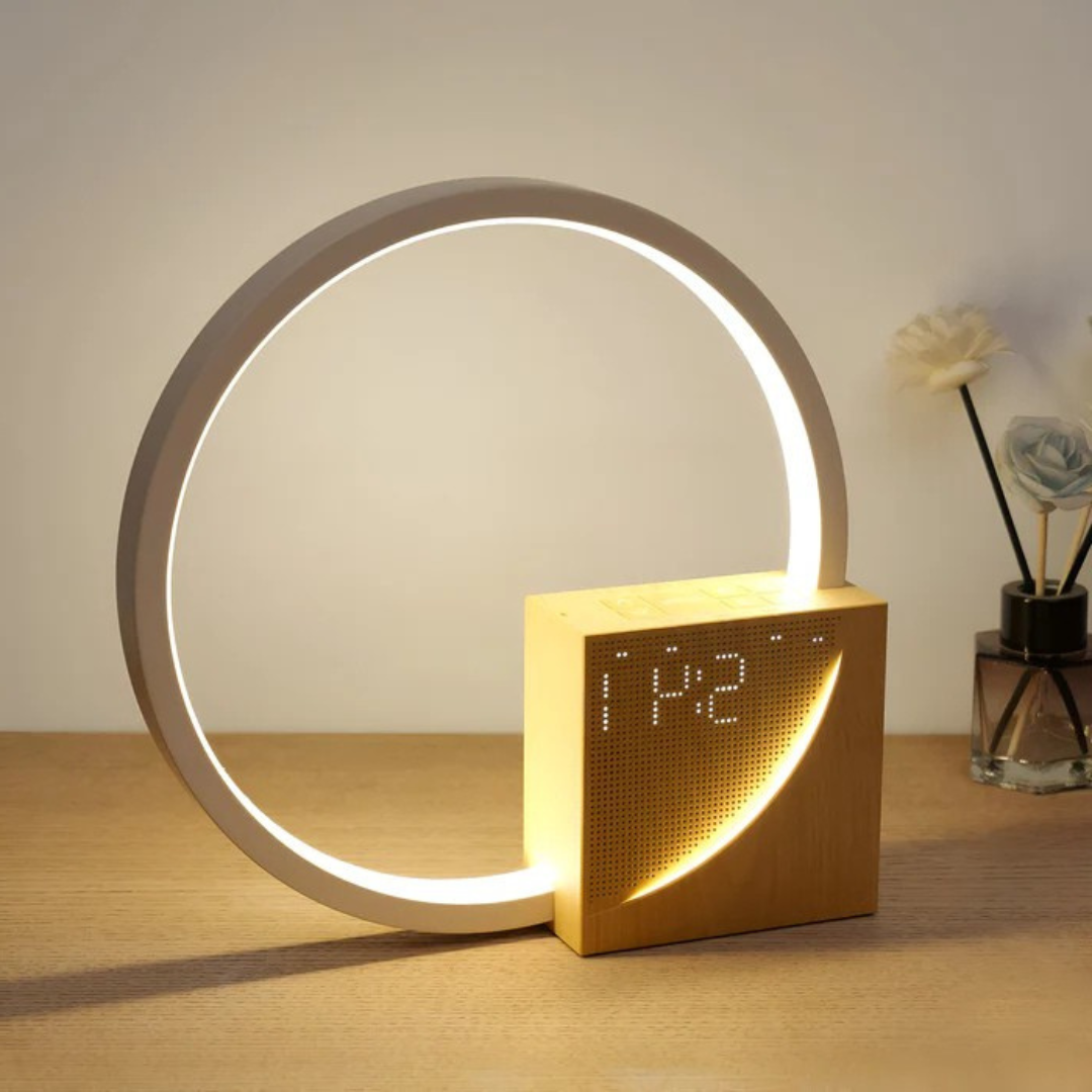 Multifunctional LED Table Lamp with USB Charger & Wake-Up Light for Bedroom-3