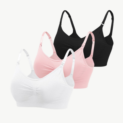 Flora Comfort - Stylish Nursing Bra Set of 3