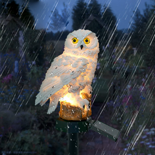 LumaOwl – Solar-Powered Outdoor Owl Lamp