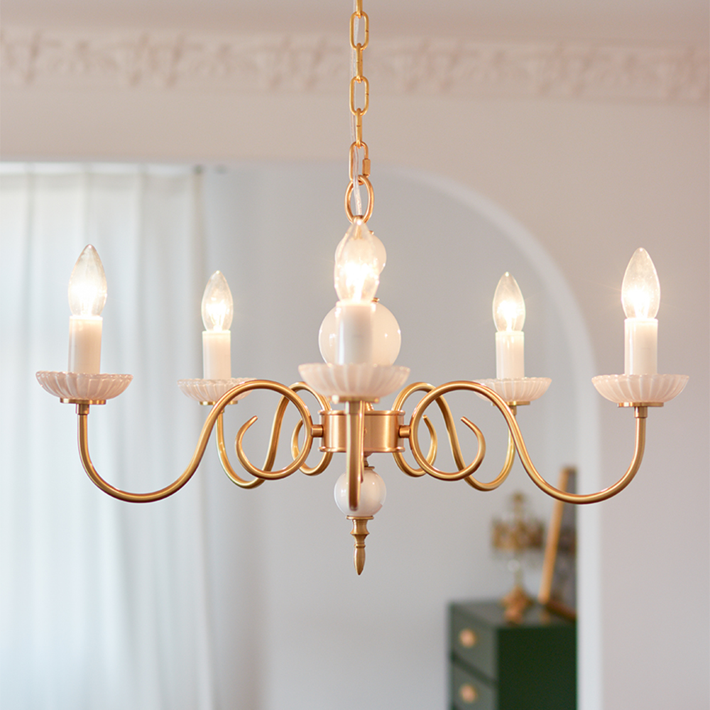 LumaChic - Retro Style Glass Chandelier