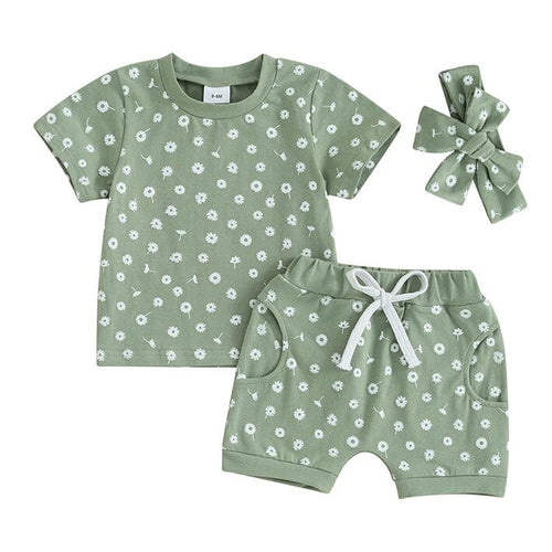 BLOOMER - Fresh Floral Baby Clothes Set