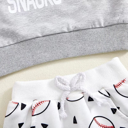 BAMBOO BABY - Baseball-Inspired Long Sleeve Baby Set