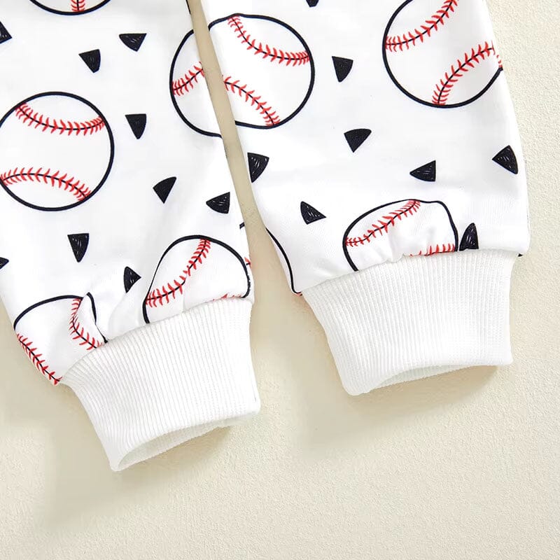 BAMBOO BABY - Baseball-Inspired Long Sleeve Baby Set