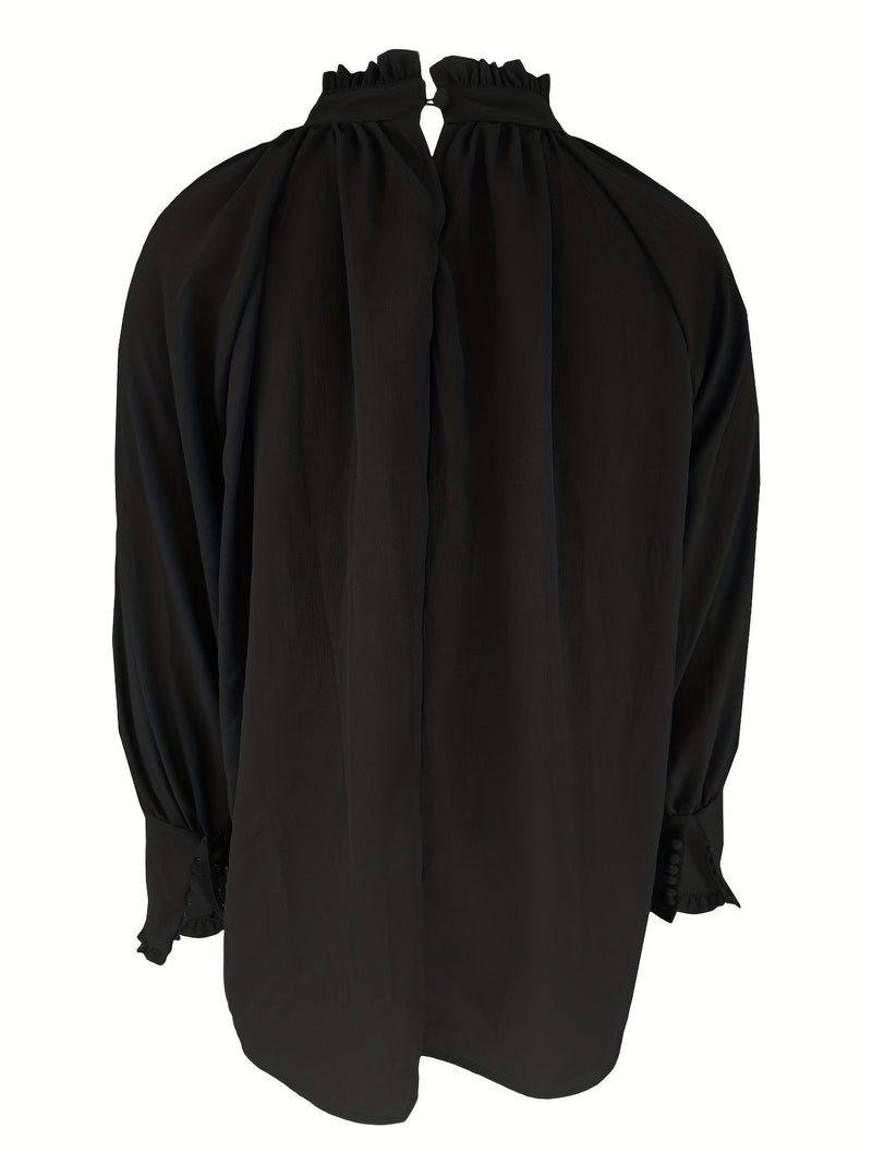 Luna – Chic Tie-Neck Women's Blouse