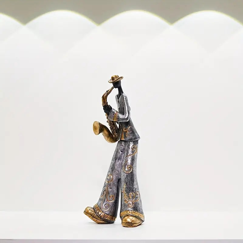 Jazz Vibes - Handmade Abstract Jazz Ensemble Statues for Unique Home Decor-5