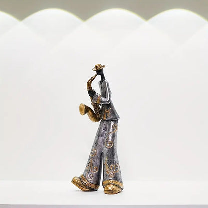 Jazz Vibes - Handmade Abstract Jazz Ensemble Statues for Unique Home Decor-5