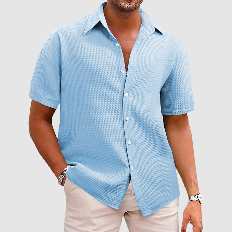 Marcel – Casual Men's Waffle Knit Shirt