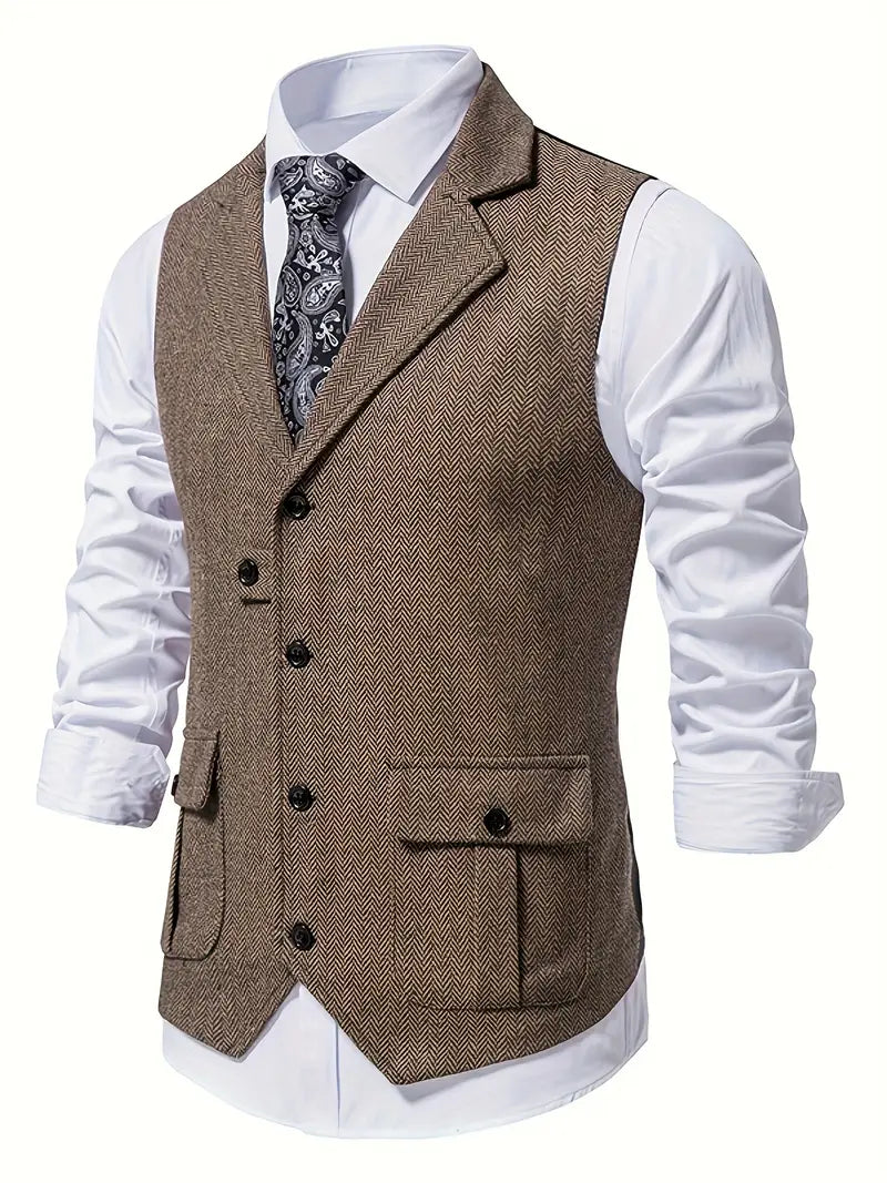Niklas – Stylish Herringbone Men's Blazer
