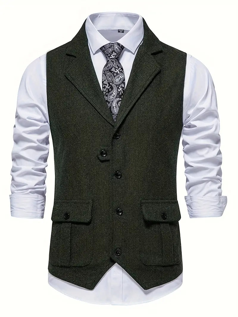 Niklas – Stylish Herringbone Men's Blazer