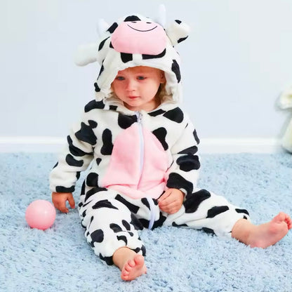 Lalora - Cute & Cozy Cow Baby Romper