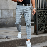 Nolan – Slim Fit Men's Checked Trousers