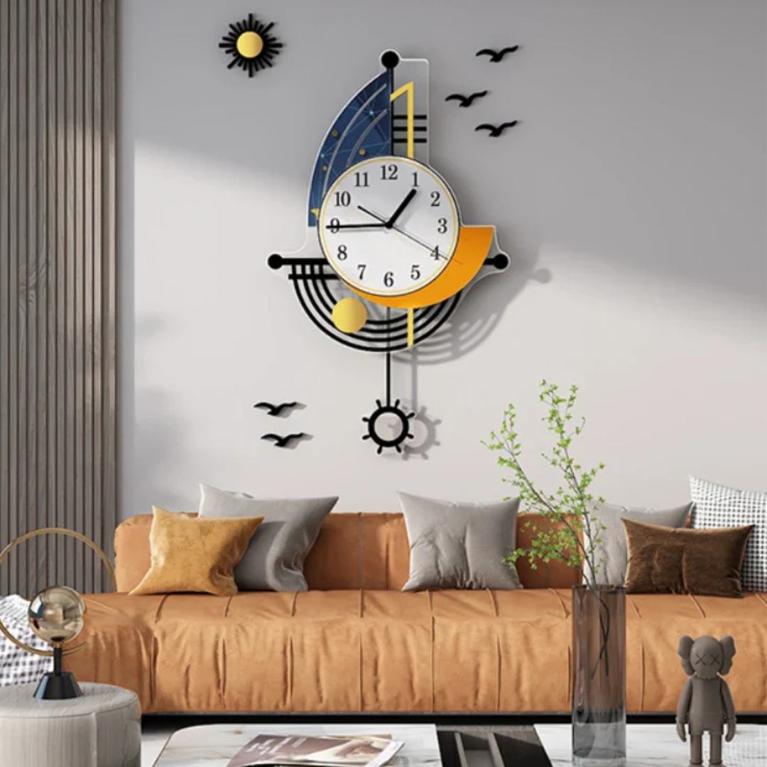 Nautica - Large Sailing Boat Wall Clock