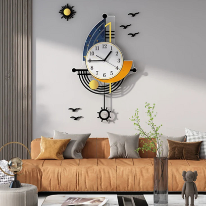 Nautica - Large Sailing Boat Wall Clock