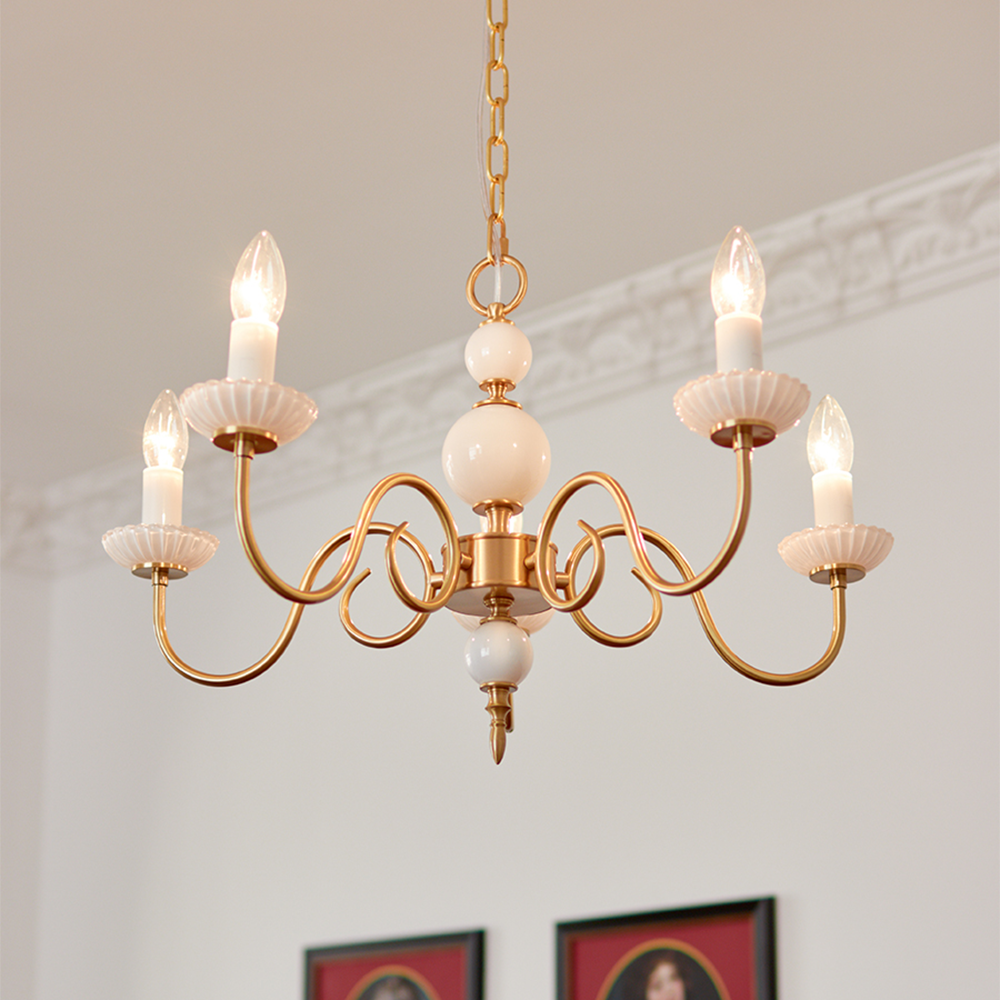 LumaChic - Retro Style Glass Chandelier