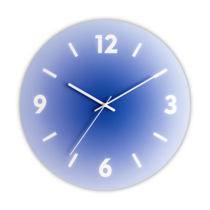 SunGlow - Glass Sunset Design Wall Clock