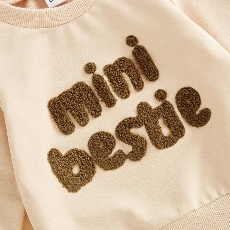 Mini Bestie Cute Long Sleeve Girls Baby Set