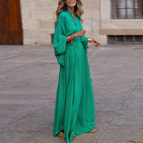 Luna - Flowy Long Women's Sleeve Dress