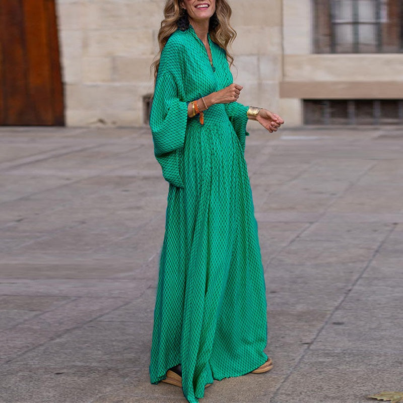 Luna - Flowy Long Women's Sleeve Dress