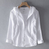 Liano – Casual Men’s Linen Shirt Hoodie